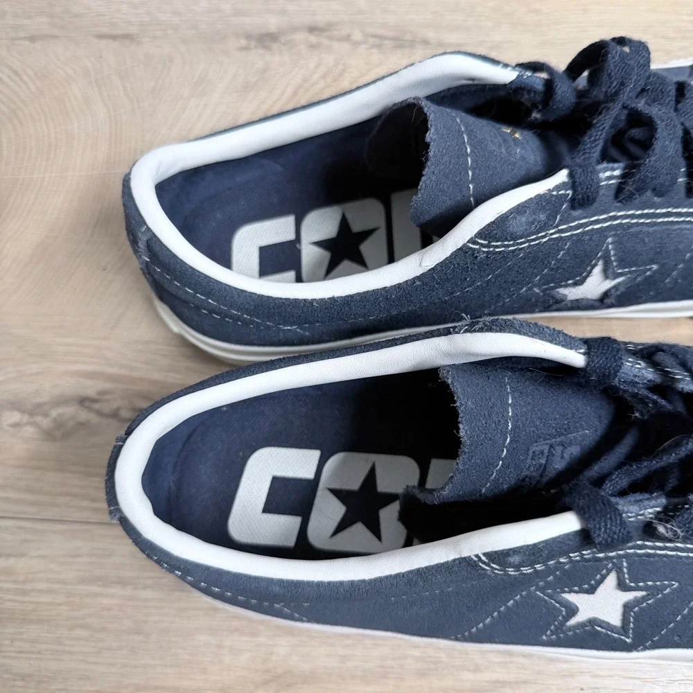 Converse One Star Alexis Sablone Women 9.5 Navy Blue Suede Skate Shoes Pro Model